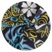 Комплект рушників спортивних Beach Towel Flower 3 шт, фіолетовий-блакитний, код: T-PBT_VN