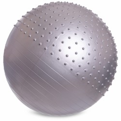 М"яч для фітнесу фітбол напівмасажний Zelart 85см, сірий, код: FI-4437-85_GR-S52