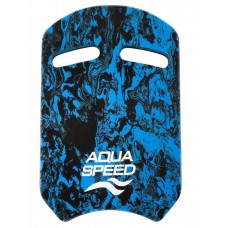 Дошка для плавання Aqua Speed Swirl Pullbuoy 61247, 430х280х36 мм, синій-чорний, код: 5905718612475