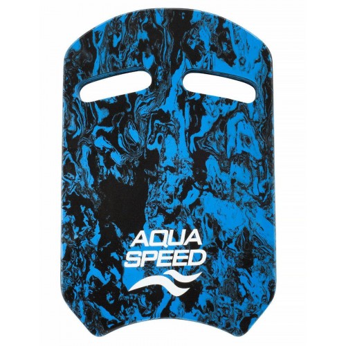 Дошка для плавання Aqua Speed Swirl Pullbuoy 61247, 430х280х36 мм, синій-чорний, код: 5905718612475