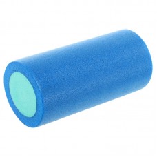 Ролер для йоги та пілатесу гладкий FitGo 300x150 мм, синій-м"ятний, код: FI-9327-30_BLM