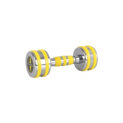 Гантель хромована inSPORTline Yellsteel 1x5 кг, жовтий, код: 20835-IN