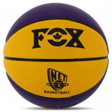 М'яч баскетбольний Fox PU Net №7 фіолетовий-жовтий, код: BA-8977-S52