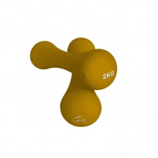 Неопренові фітнес гантелі WCG 2х2 кг, жовтий, код: W-120-2х2-IF Неопренові фітнес гантелі WCG 2х2 кг, жовтий, код: W-120-2х2-IF