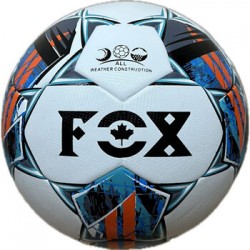М"яч футбольний гібридний Fox №4, білий-синій-помаранчевий, код: FOX4GRD-WS М"яч футбольний гібридний Fox №4, білий-синій-помаранчевий, код: FOX4GRD-WS