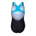 Купальник закритий для дівчат Arena Multi Pixels Swimsuit Swim Pro зріст 128см, 8 років, чорний-синій-блакитний, код: 3468337067580