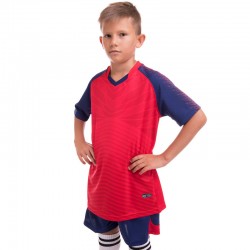Форма футбольна дитяча PlayGame Lingo 3XS, рост 125-135, червоний-темно-синій, код: LD-M8601B_3XSRBL