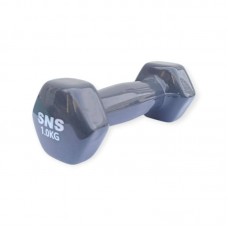 Гантель вінілова SNS 1х1 кг, сірий, код: 28217-SNS Гантель вінілова SNS 1х1 кг, сірий, код: 28217-SNS