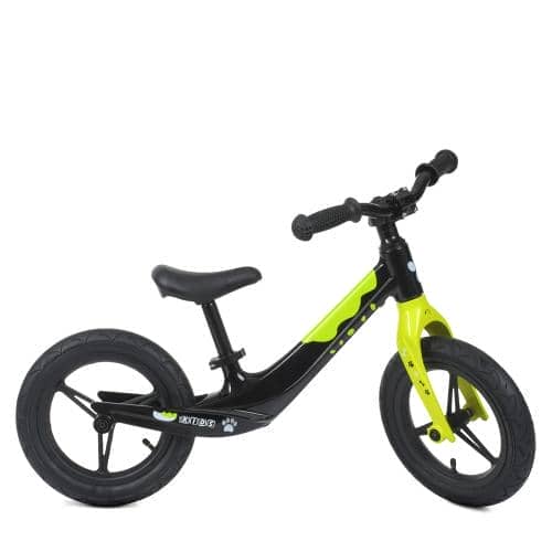 Біговел дитячий Profi Kids чорний-салатовий, код: LMG1255-2-MP