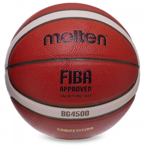 М"яч баскетбольний Molten FIBA Approved №6 PU коричневий, код: B6G4500-S52 М"яч баскетбольний Molten FIBA Approved №6 PU коричневий, код: B6G4500-S52