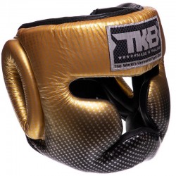 Шолом боксерський з повним захистом шкіряна Top King  Super Star L золотий, код: TKHGSS-01_LY-S52