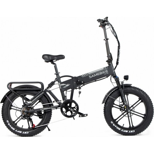 Електровелосипед фетбайк Samebike XWLX09 (500 Вт; 10 А/год; 48 В), колеса 20х4", з ручкою газу, чорний, код: SMB-XWXL09-black