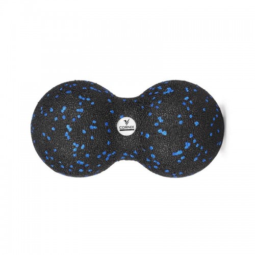 Масажний м"яч подвійний Cornix EPP DuoBall 160х80 мм, чорний-синій, код: XR-0122 Масажний м"яч подвійний Cornix EPP DuoBall 160х80 мм, чорний-синій, код: XR-0122