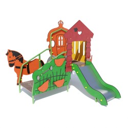 Ігровий комплекс Miros "Казкова карета" 2000x1770x1770 мм, код: DIO769HDPE