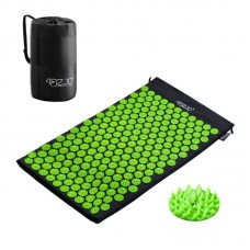 Килимок акупунктурний 4Fizjo Classic Mat Аплікатор Кузнєцова 720х420х20мм, чорний-зелений, код: P-5907222931721