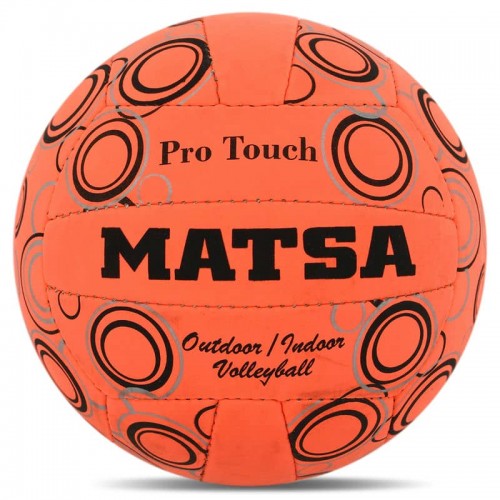 М"яч волейбольний Matsa №5 PU, помаранчевий-чорний, код: MA-0723