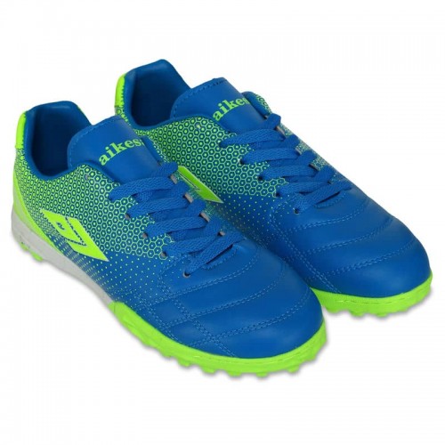 Сороконіжки футбольні Aikesa розмір 38, синій-салатовий, код: 2303-36-41_38BLLG Сороконіжки футбольні Aikesa розмір 38, синій-салатовий, код: 2303-36-41_38BLLG