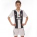 Форма футбольная детская PlayGame Juventus домашняя 20-28/6-14 лет, 110-155 см, код: CO-8020-S52