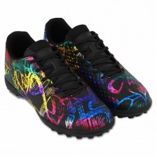 Сороконіжки футбольні Lijin розмір 45, чорний-фуксія-синій, код: 2503-1-40-45-2_45