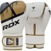 Боксерські рукавиці RDX F7 Ego 8 унцій, білий-золотий, код: BGR-F7GL-8oz