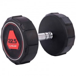 Гантель цільна професійна Li Nuo 1х22, 5кг чорний, код: TA-3618-22_5-S52 Гантель цільна професійна Li Nuo 1х22, 5кг чорний, код: TA-3618-22_5-S52