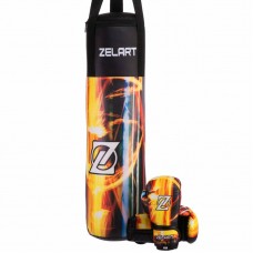Боксерський набір Zelart чорний-жовтий код: VL-3350-S52