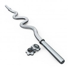 Гриф для штанги W-подібний 120 см + затискачі K-Sport, код: KS-307-IN Гриф для штанги W-подібний 120 см + затискачі K-Sport, код: KS-307-IN