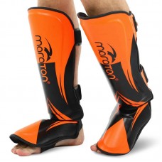 Захист гомілки та стопи дитячий Муай Тай, ММА, Кікбоксинг Maraton L, помаранчевий-чорний, код: BO-9321_LORBK Захист гомілки та стопи дитячий Муай Тай, ММА, Кікбоксинг Maraton L, помаранчевий-чорний, код: BO-9321_LORBK