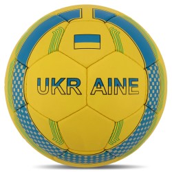 М"яч футбольний Ballonstar Ukraine №5 PU, жовтий-синій, код: FB-8551-S52