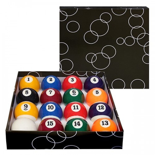 Кулі більярдні PlayGame D=58мм кольорові, код: 58D-WS