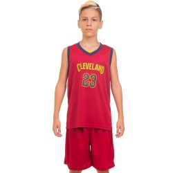 Форма баскетбольна підліткова PlayGame NB-Sport NBA Cleveland 23 2XL (16-18 років), 160-165см, бордовий-синій, код: 4310_2XLRBL-S52