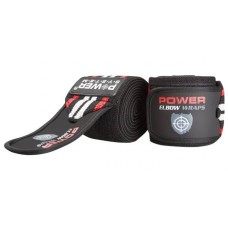 Бинти на лікоть Power System PS-3600 Elbow Wraps 1500х80мм пара, червоний-чорний, код: PS-3600_Red-Black