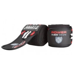 Бинти на лікоть Power System PS-3600 Elbow Wraps 1500х80мм пара, червоний-чорний, код: PS-3600_Red-Black