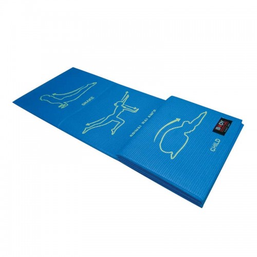 Килимок для йоги для тіла Body Sculpture 1730х610х4 мм, синій, код: 5903733005173-IN