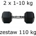 Гантельний ряд UnderFit Hex 2х1-10 кг (110 кг), код: M-11242353-IN