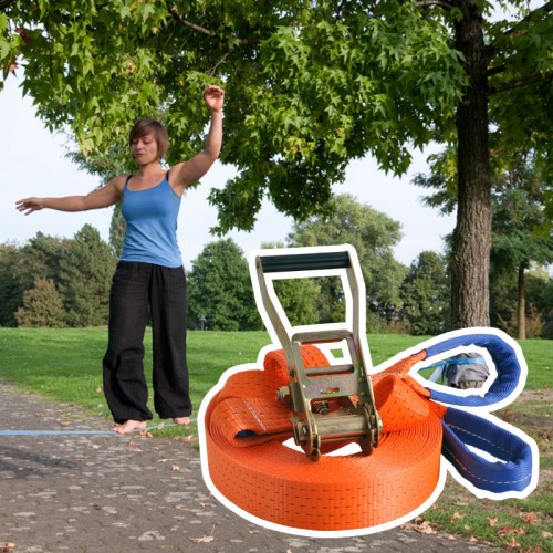 Трос для ходьби Slackline inSPORTLine Ergo 15 m, код: 967602515SLA-IN