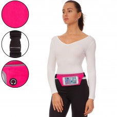 Ремінь-сумка для бігу та велопрогулянки CrossGym рожевий, код: GA-507_P