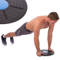 Диск балансувальний FitGo 37см, чорний-синій, код: FI-0494-S52 Диск балансувальний FitGo 37см, чорний-синій, код: FI-0494-S52