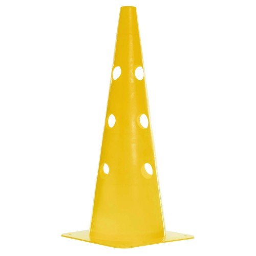 Конус-фішка для тренувань з отворами для штанги PlayGame 48 см, жовтий, код: C-5431_Y