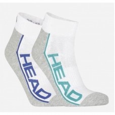 Шкарпетки Head Performance Quarter 2 пари, розмір 39-42, білий-сірий, код: 8720245076340