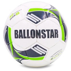 М'яч футбольний Ballonstar №5, чорний-зелений, код: FB-5413_BKG
