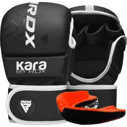 Рукавиці для ММА RDX F6 Kara Matte White Plus L/XL, код: GSR-F6MW-L/XL+