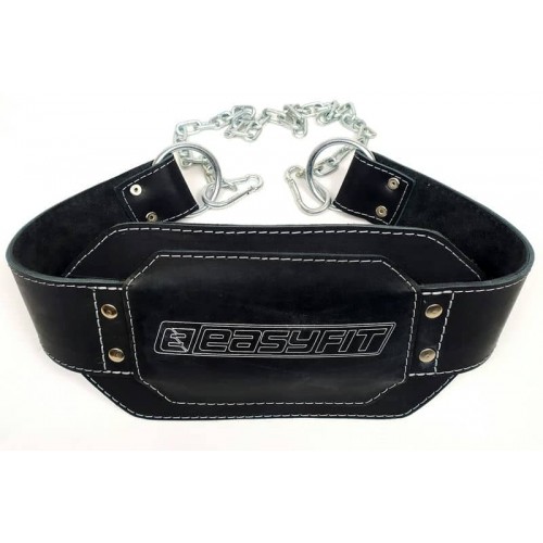 Пояс для обтяжень EasyFit (шкіра) до 250 кг, код: EF-DBC-250
