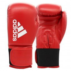 Боксерські рукавички Adidas Hybrid 100, 12oz, червоно-білий, код: 15582-855