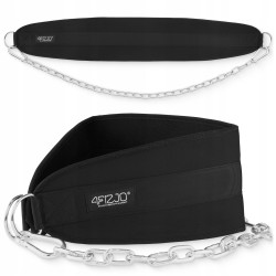 Пояс атлетичний для обтяження 4Fizjo Dip Belt 100 см, чорний, код: P-5905973402262