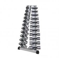 Стійка з набором гантелей хром-пластик (0,5 - 10 кг) InterAtletik Gym 1740х650х1463 мм, код: BT410.1 Стійка з набором гантелей хром-пластик (0,5 - 10 кг) InterAtletik Gym 1740х650х1463 мм, код: BT410.1