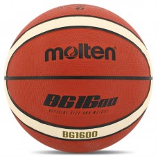 М"яч баскетбольний гумовий Molten PU №7, коричневий, код: B7G1600 М"яч баскетбольний гумовий Molten PU №7, коричневий, код: B7G1600