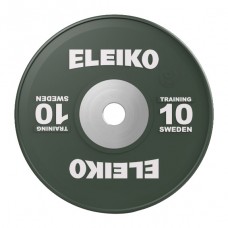 Диск олімпійський обгумований Eleiko IWF 10 кг, темно-зелений, код: 3001120-10-IA