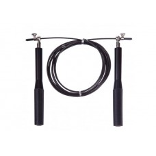 Швидкісна скакалка EasyFit Aluminium 3м зі сталевим тросом та алюмінієвими ручками, чорний, код: EF-1910-BK-EF Швидкісна скакалка EasyFit Aluminium 3м зі сталевим тросом та алюмінієвими ручками, чорний, код: EF-1910-BK-EF