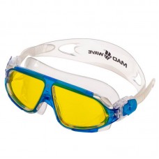 Окуляри-напівмаска для плавання MadWave Sight II блакитний-жовтий, код: M046301_NY Окуляри-напівмаска для плавання MadWave Sight II блакитний-жовтий, код: M046301_NY